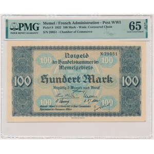 Memel (Klaipeda), 100 Mark 1922 - PMG 65 EPQ
