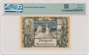 Memel (Klaipeda), 10 Mark 1922 - PMG 67 EPQ