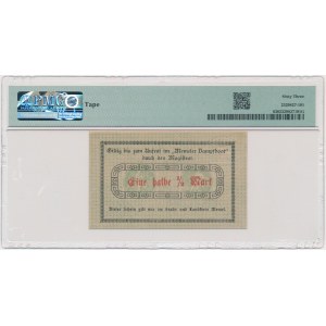 Memel (Klaipeda), 1/2 Mark (1921) - PMG 63 - RARE