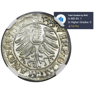 Silesia, Duchy of Liegnitz-Brieg-Wohlau, Friedrich II, Groschen Leignitz 1543 - NGC MS63