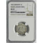 Silesia, Duchy of Liegnitz-Brieg-Wohlau, Friedrich II, Groschen Leignitz 1543 - NGC MS63