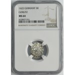 Silesia, City of Görlitz, 3 Kreuzer 1622 - NGC MS64 - VERY RARE