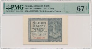 1 gold 1941 - AA - PMG 67 EPQ - sought after series