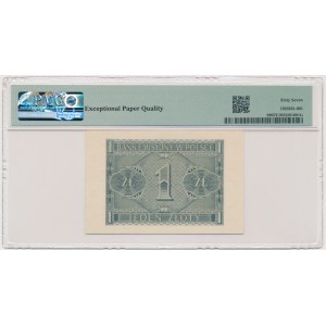 1 złoty 1941 - AA - PMG 67 EPQ - poszukiwana seria