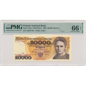 20.000 złotych 1989 - A - PMG 66 EPQ
