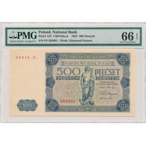 500 złotych 1947 - P4 - PMG 66 EPQ