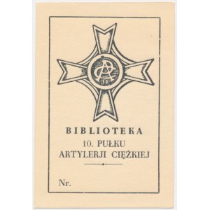 Second Polish Republic, Ex Libris 10th Heavy Artillery Regiment