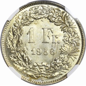 Switzerland, 1 Franc Bern 1956 B - NGC MS63