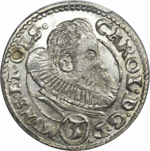 Silesia, Duchy of Münsterberg-Oels, Karl II, 3 Kreuzer Oels 1612 - PCGS MS64