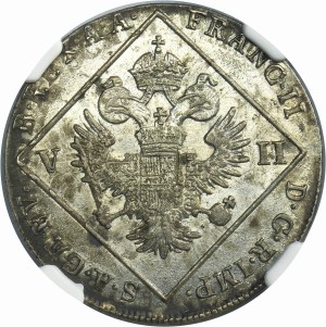 Austria, Franz II, 7 Kreuzer Prague 1802 C - NGC AU58