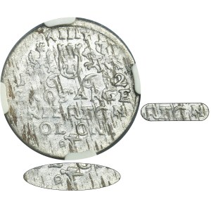John II Casimir, 3 Groschen Krakau 1662 AT - NGC AU50