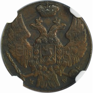 Kingdom of Poland, 1 groschen Warsaw 1839 MW - NGC MS62 BN
