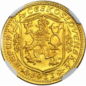Czechoslovakia, Ducat Kremnitz 1933 - NGC MS64+