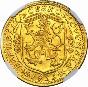 Czechoslovakia, Ducat Kremnitz 1933 - NGC MS64+