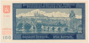 Bohemia & Moravia, 100 Korun 1940 - II issue