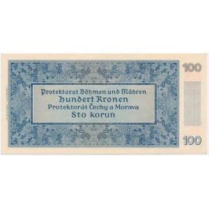 Bohemia & Moravia, 100 Korun 1940 - II issue