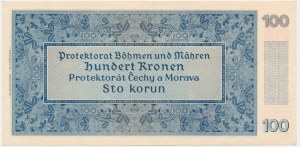 Bohemia & Moravia, 100 Korun 1940 - II issue