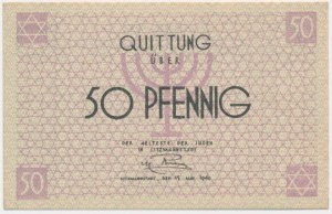 50 Pfennig 1940 - red numerator -