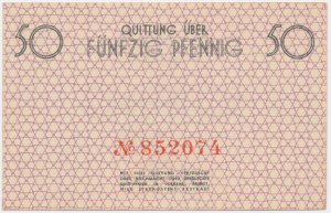 50 Pfennig 1940 - red numerator -