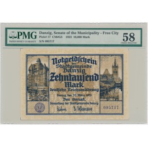 Danzig, 10.000 Mark 1923 - PMG 58
