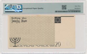 20 Mark 1940 - no. 1 without watermark - PMG 63 EPQ