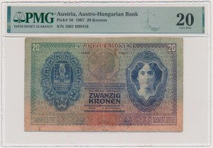 Austria, 20 Kronen 1907 - PMG 20