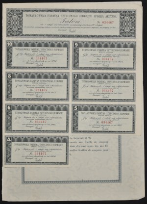 Tomaszowska Fabryka Sztucznego Jedwabiu S.A., PLN 120.