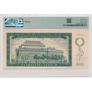 Czechoslovakia, 5.000 Korun 1945 - PMG 63