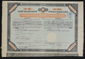 Galicyjskie Towarzystwo Kredytowe Ziemskie, 4% list zastawny 2.000 koron