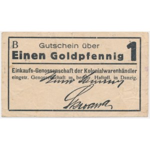 Gdańsk, 1 goldfenig (1923) - B -