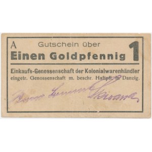 Gdańsk, 1 goldfenig (1923) - A -