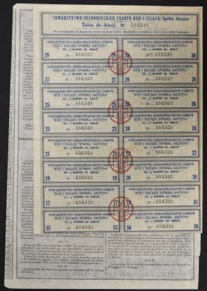 Society of Sosnowiec Pipe and Iron Factories S.A., 100 zl 1935