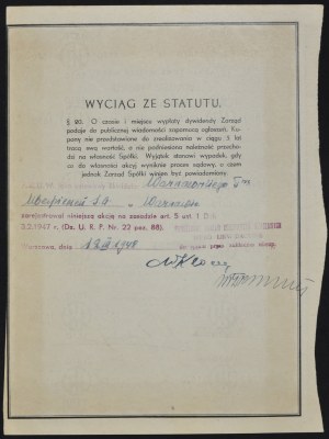 Warszawskie Towarzystwo Ubezpieczeń S.A., 5 x 100 zł