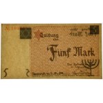 5 Mark 1940 - orange serial number - PMG 64 - cardboard paper