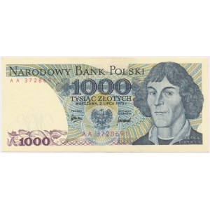 1.000 złotych 1975 - AA - pierwsza seria