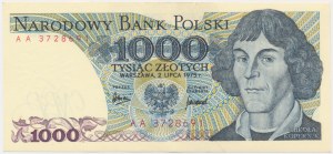 1.000 złotych 1975 - AA - pierwsza seria
