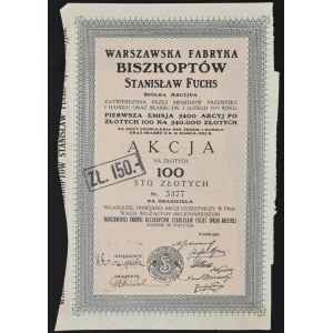 Warszawska Fabryka Biszkoptów Stanisław Fuchs, 100 zł