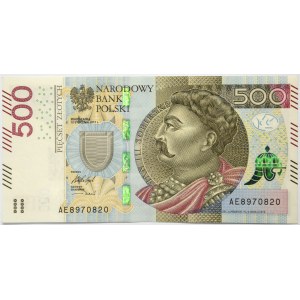 500 złotych 2017 - AE - przejściowa seria
