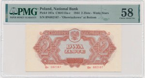 2 złote 1944 ...owe - Bn - PMG 58