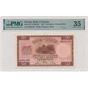 Gdańsk, 50 guldenów 1937 - H - PMG 35