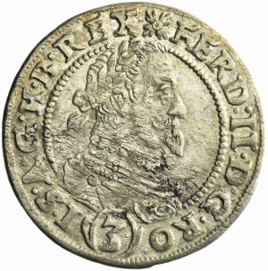 Silesia, Habsburg rule, Ferdinand II, 3 Kreuzer Breslau 1630 PH