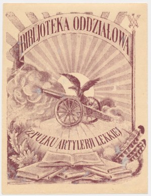 Second Polish Republic, Ex Libris 22nd Light Artillery Regiment