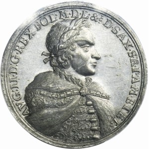Augustus II the Strong, Medal for the Prosperity of Reign 1698 - PCGS MS62