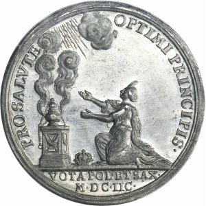 Augustus II the Strong, Medal for the Prosperity of Reign 1698 - PCGS MS62