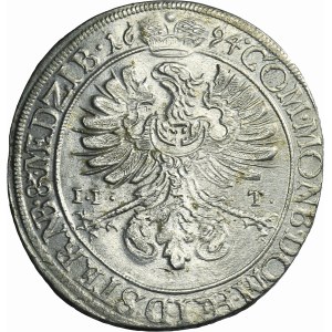 Silesia, Duchy of Oels, Silvius Friedrich, 15 Kreuzer Oels 1694 IIT