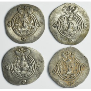 Lot, Sasanids, Drachm (4 pcs.)