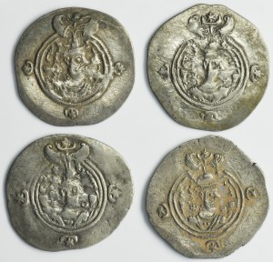 Lot, Sasanids, Drachm (4 pcs.)
