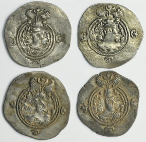 Lot, Sasanids, Drachm (4 pcs.)