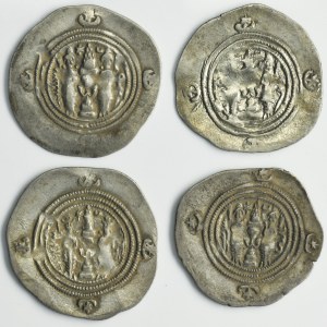 Lot, Sasanids, Drachm (4 pcs.)