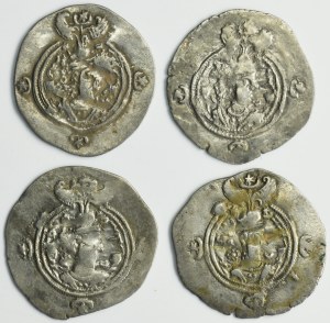Lot, Sasanids, Drachm (4 pcs.)